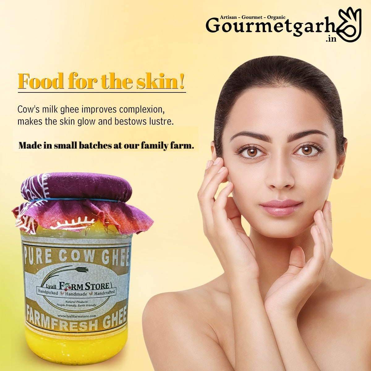 Farm Fresh Pure Cow Ghee - Made in Small Batches