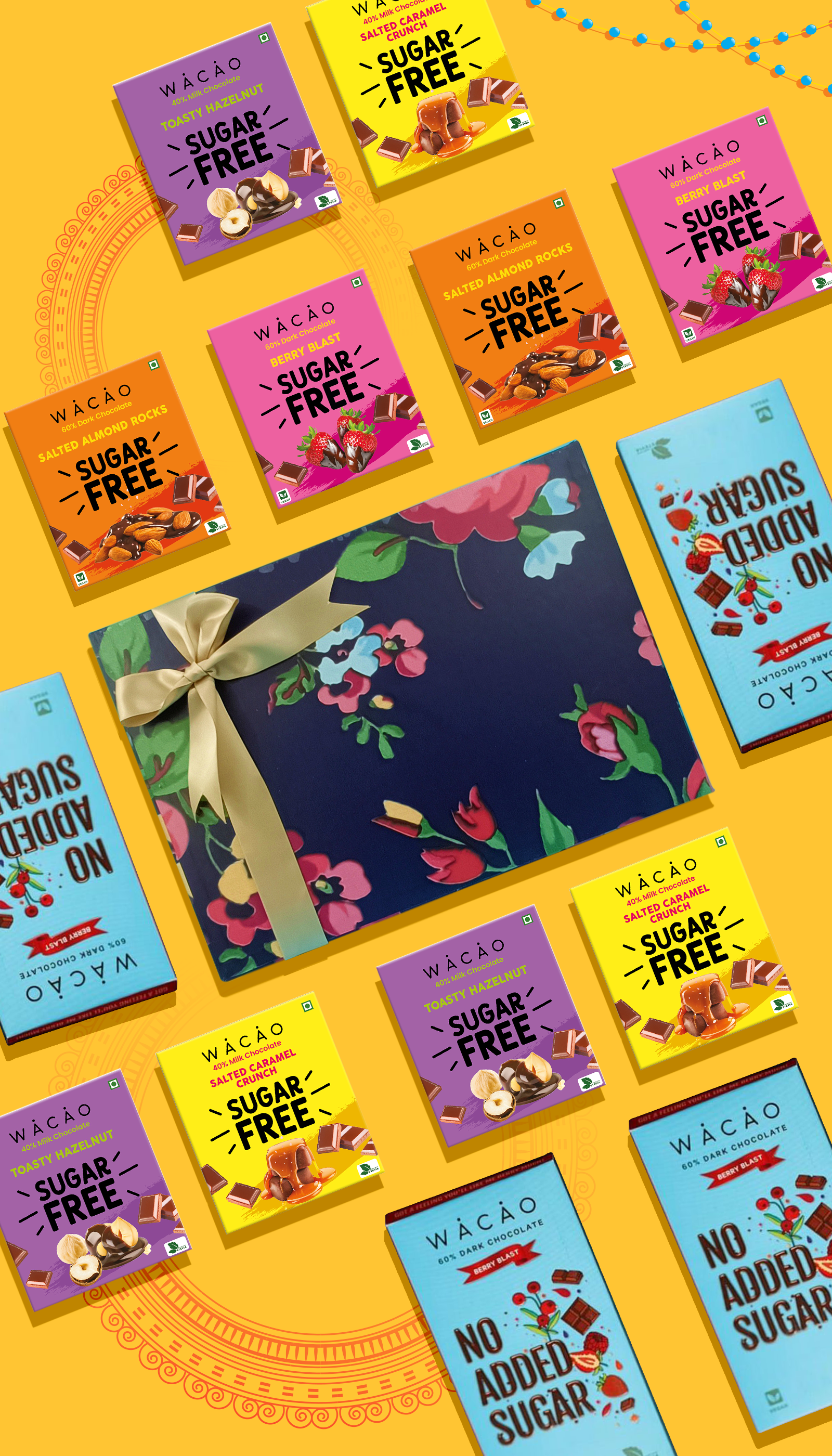 ASSORTED SUGAR FREE CHOC0LATES BARS GIFT BOX