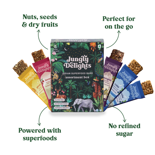 Superfood Bars| Assortment Box | Loved by Kids | Per box of 5 bars