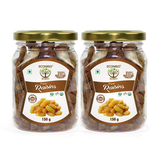 Organically Grown Raisins 150g ( Pack of 2)