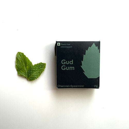 Charcoal Mint Gum- Pack of 2 (15 pieces per pack)