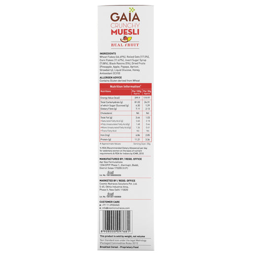 Crunchy Muesli – Real Fruit 400g
