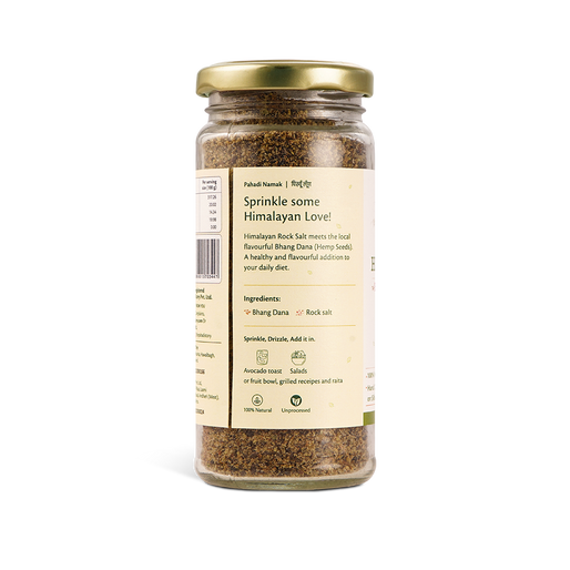 Himalayan Bhang Dana Salt - Himalayan Rock Salt blended with the authentic Bhang Dana (Hemp Seeds)