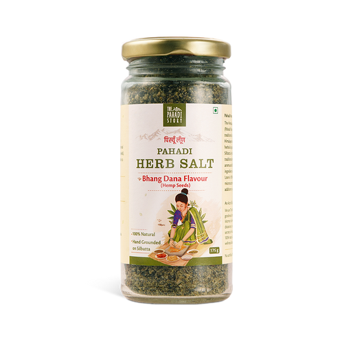Himalayan Bhang Dana Salt - Himalayan Rock Salt blended with the authentic Bhang Dana (Hemp Seeds)