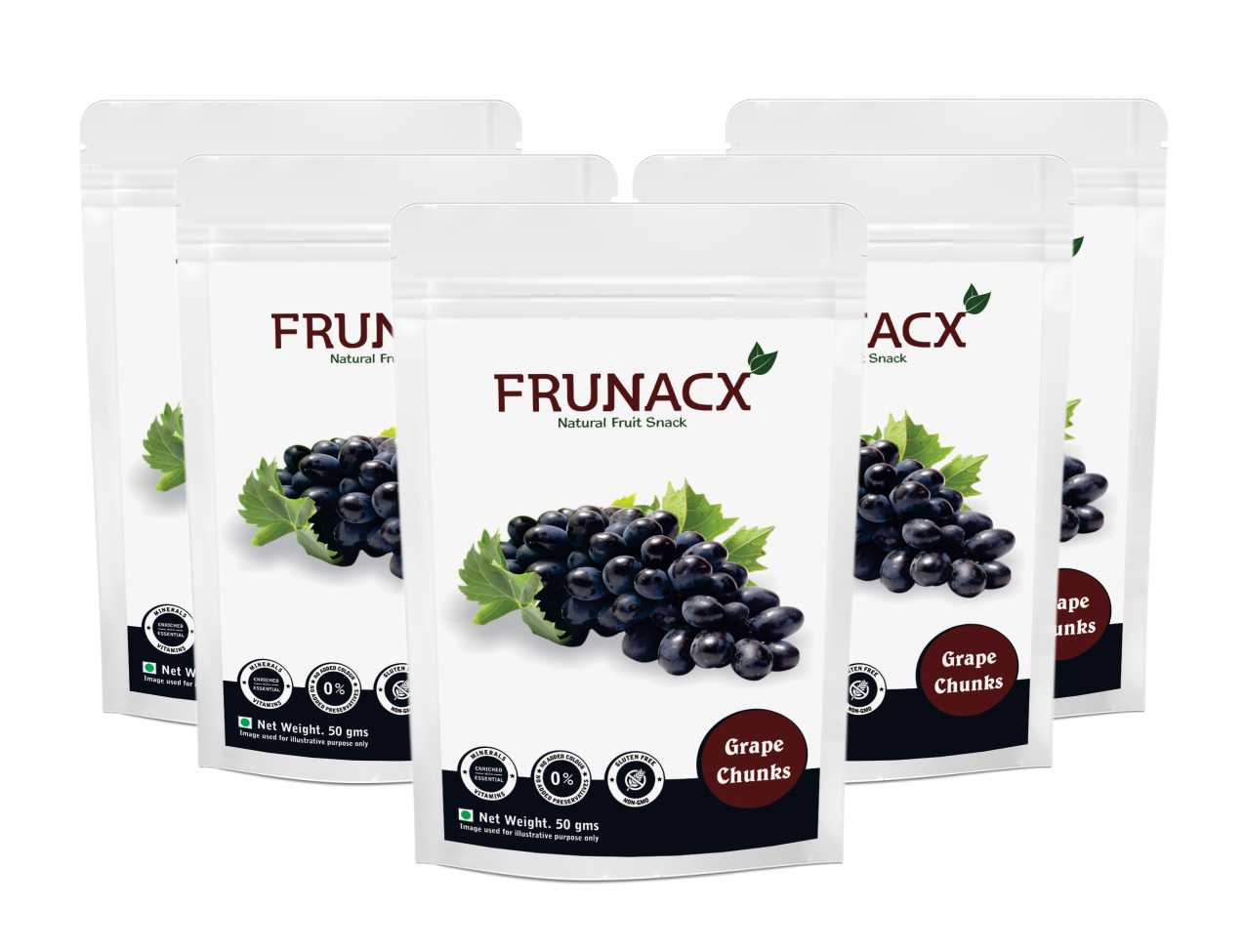 Black Grape Chunks - Fast Fruit Snack