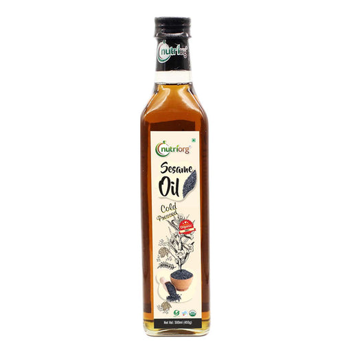 Organic Sesame Oil 500ml Glass Bottle