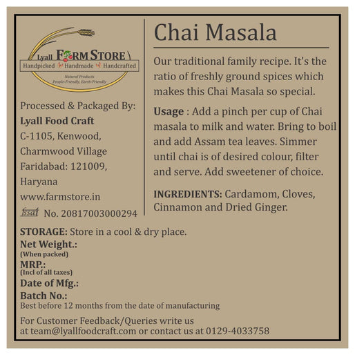 Lyall Farm Store Chai Masala