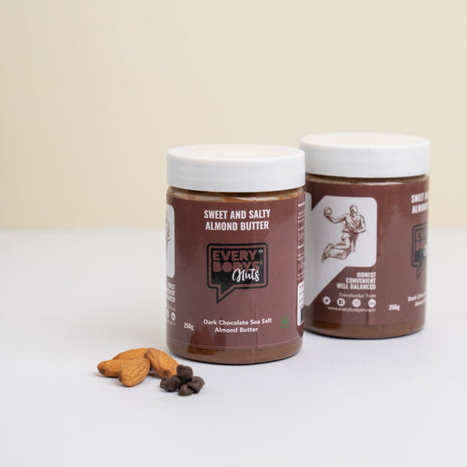 Sweet And Salty Almond Butter (Dark Chocolate & Sea Salt)(250g)