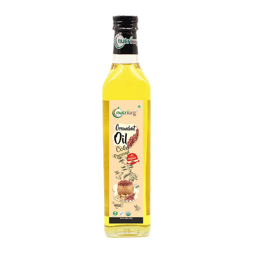 Organic Groundnut Oil 500ml Glass Bottle