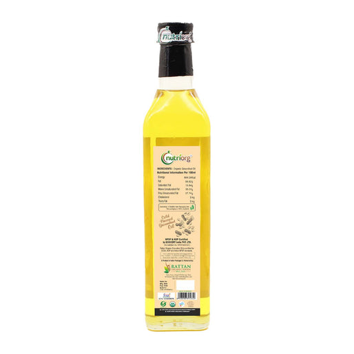 Organic Groundnut Oil 500ml Glass Bottle