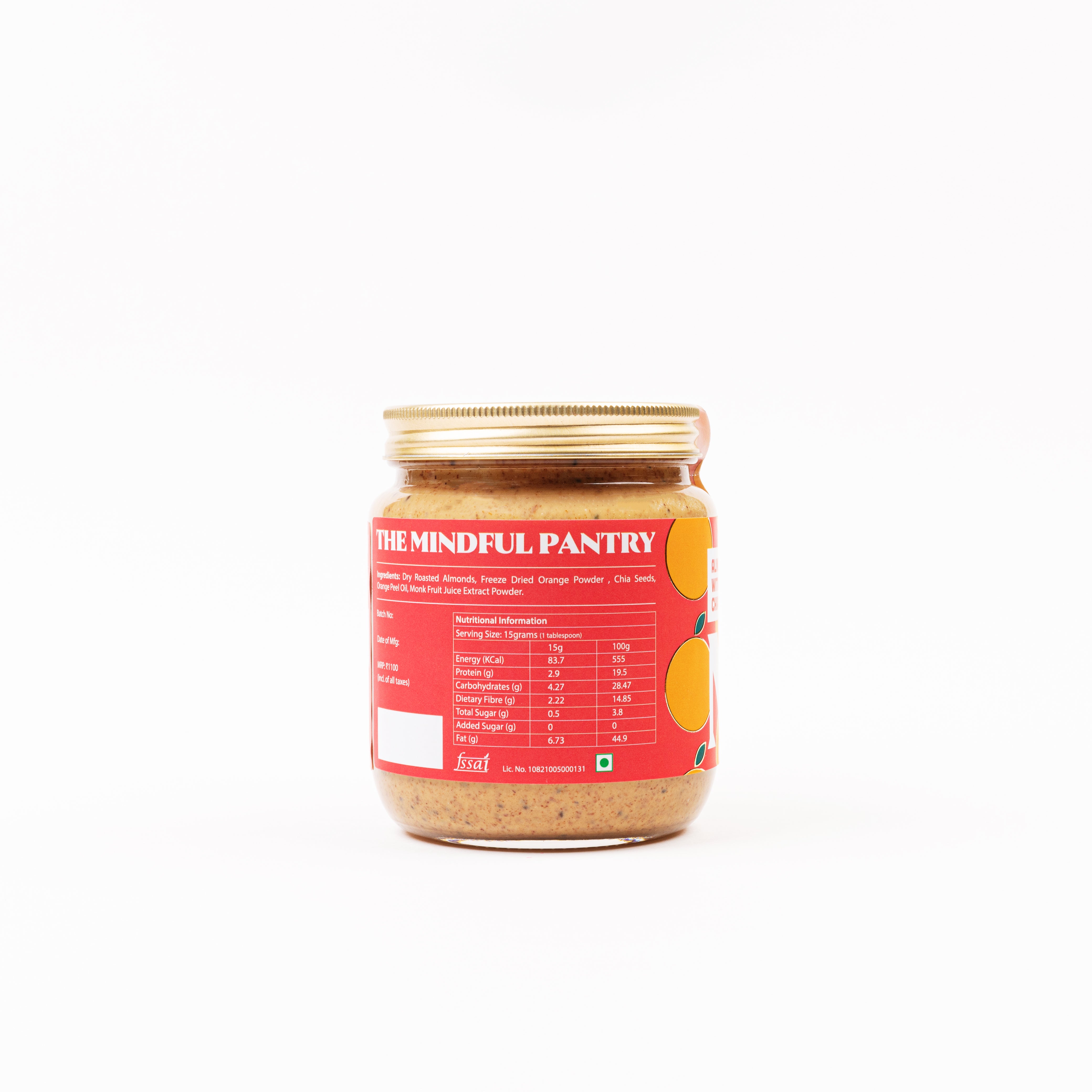 Almond Butter with Orange and Chia Seeds