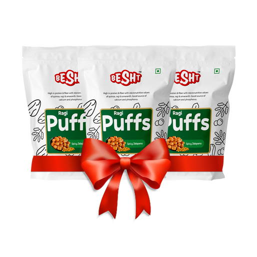 Jalapeno Ragi Puff - Pack of 3