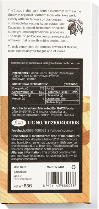 Legend Of The Bean - 45% Milk Chocolate - Gluten Free