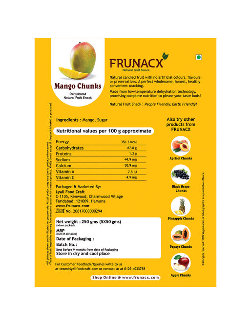 Mango Chunks - Fast Fruit Snack