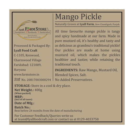 Punjabi Mango Pickle