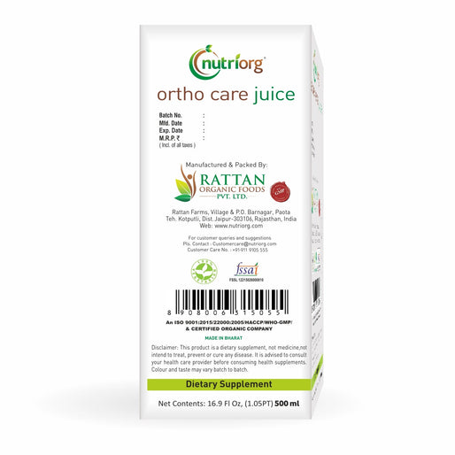 Nutriorg Ortho Care Juice 500ml
