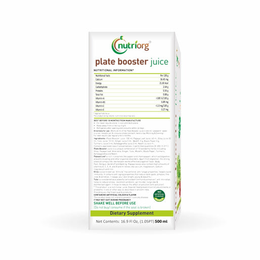 Nutriorg Plate Booster Juice 500ml