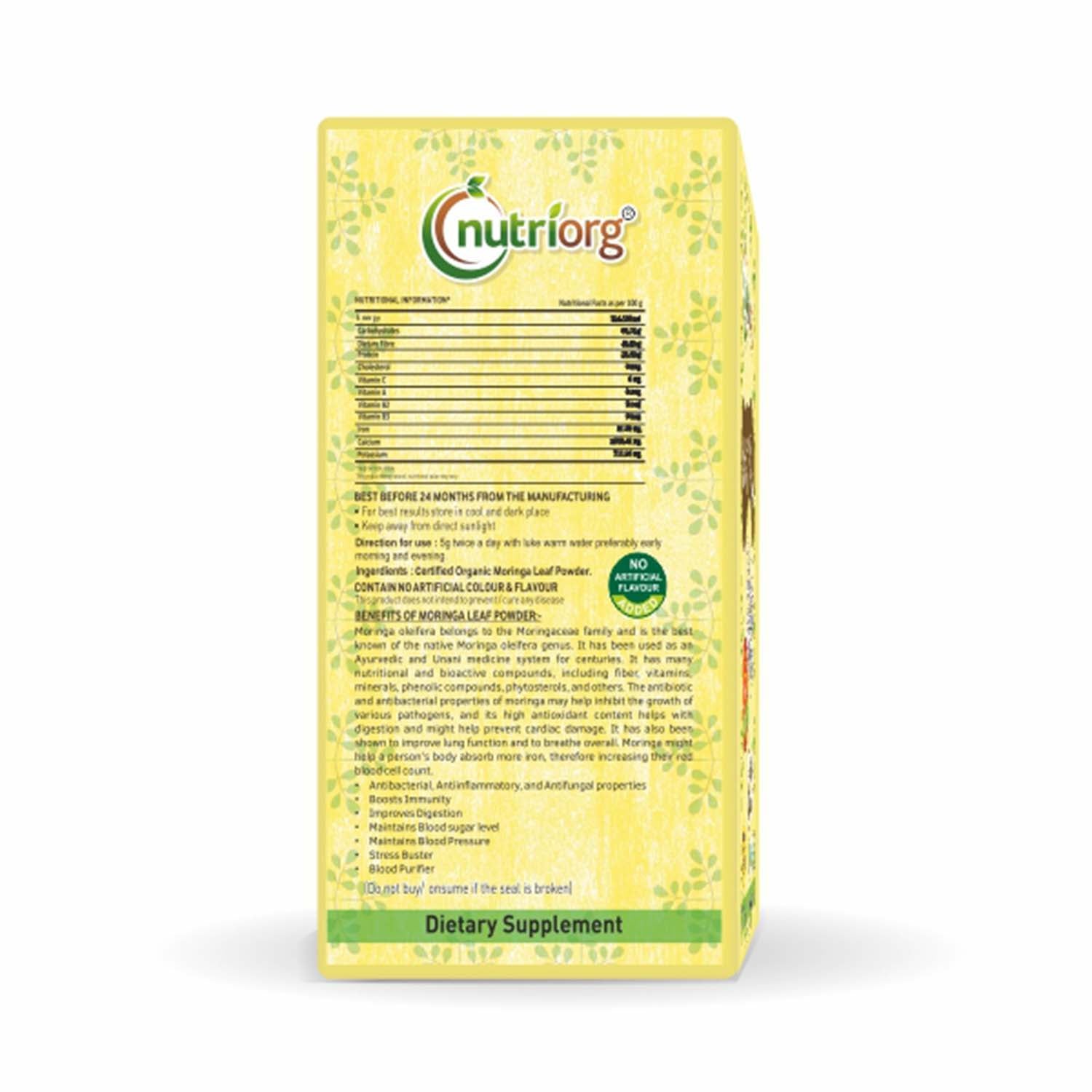 Nutriorg Organic Moringa Powder 150g