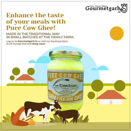 Farm Fresh Pure Cow Ghee - Made in Small Batches