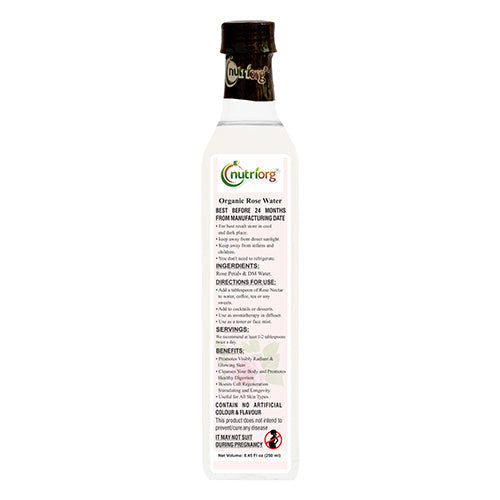 Organic Rose Water - For Radiant & Glowing Skin