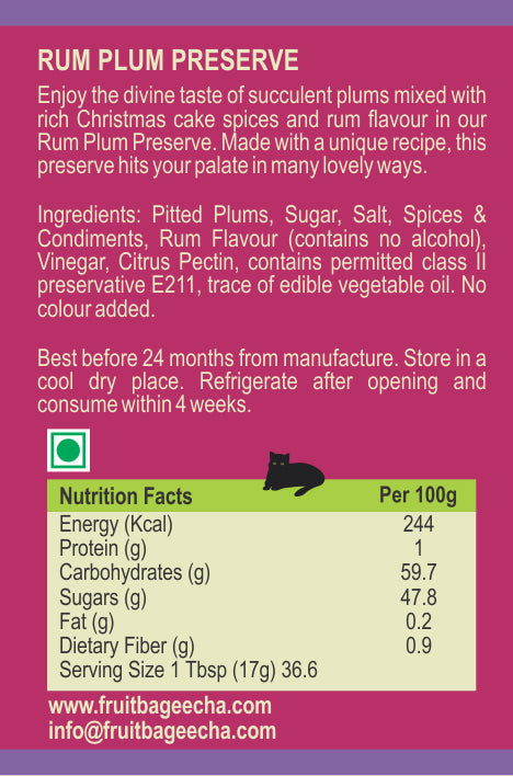 Rum Plum Preserve