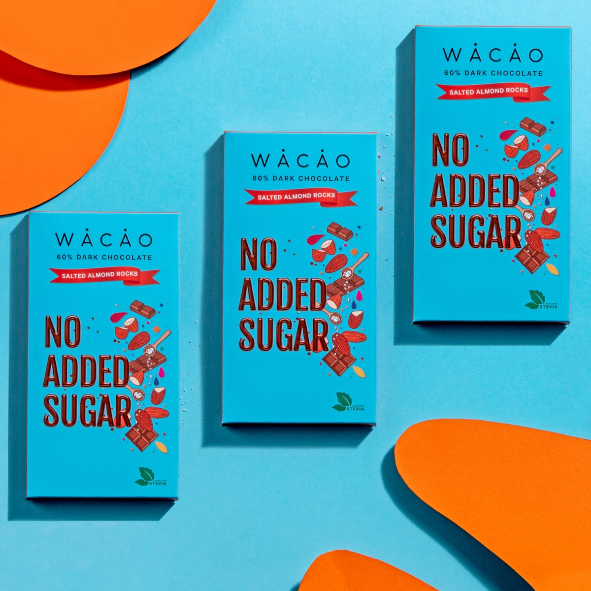 Sugar Free Chocolate - 60% Salted Almond Rocks