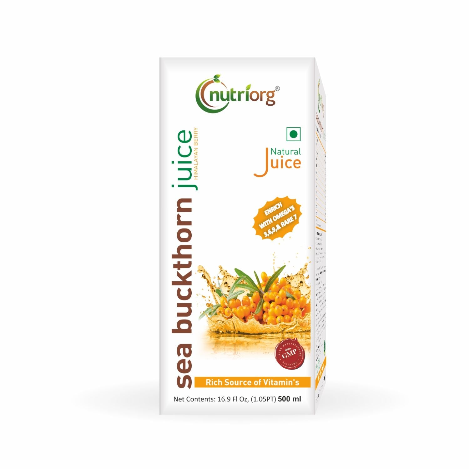 Nutriorg Seabuckthorn Juice 500ml
