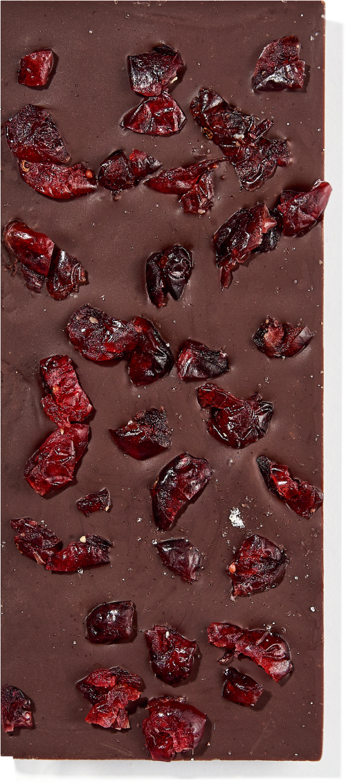 The Cranberry Chilli Chase - 64% Cranberry Chilli Dark Chocolate - Dairy Free - Gluten Free