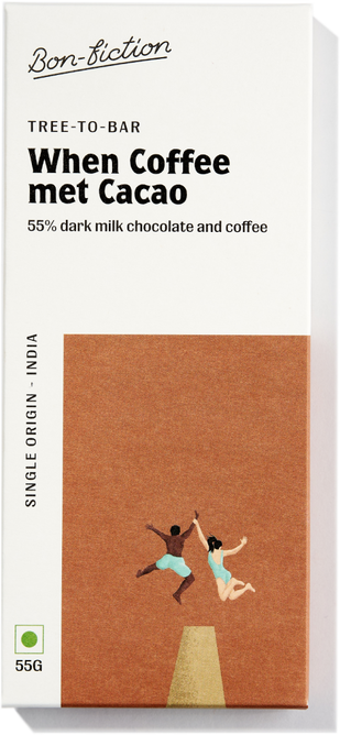 When Coffee Met Cacao - 55% Milk Coffee Chocolate - Gluten Free