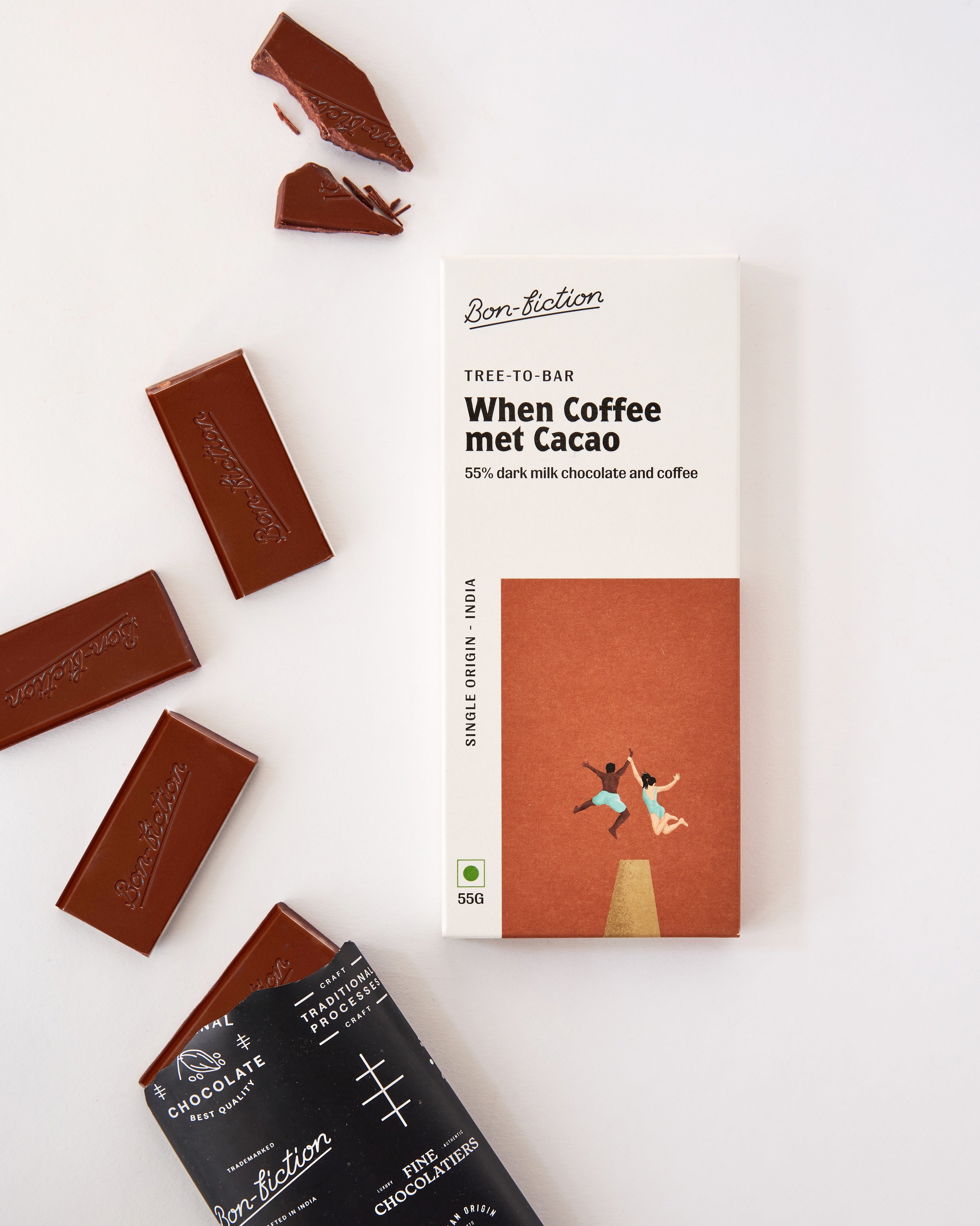 When Coffee Met Cacao - 55% Milk Coffee Chocolate - Gluten Free