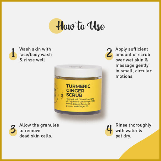 Turmeric Ginger Face & Body Scrub