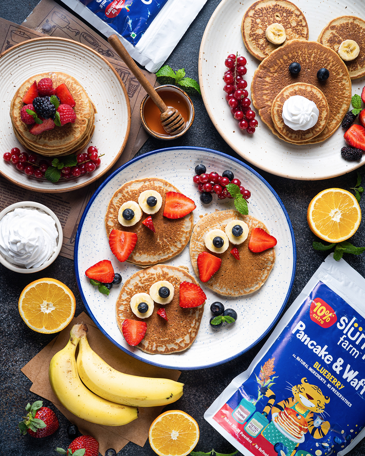 Blueberry Millet Pancake