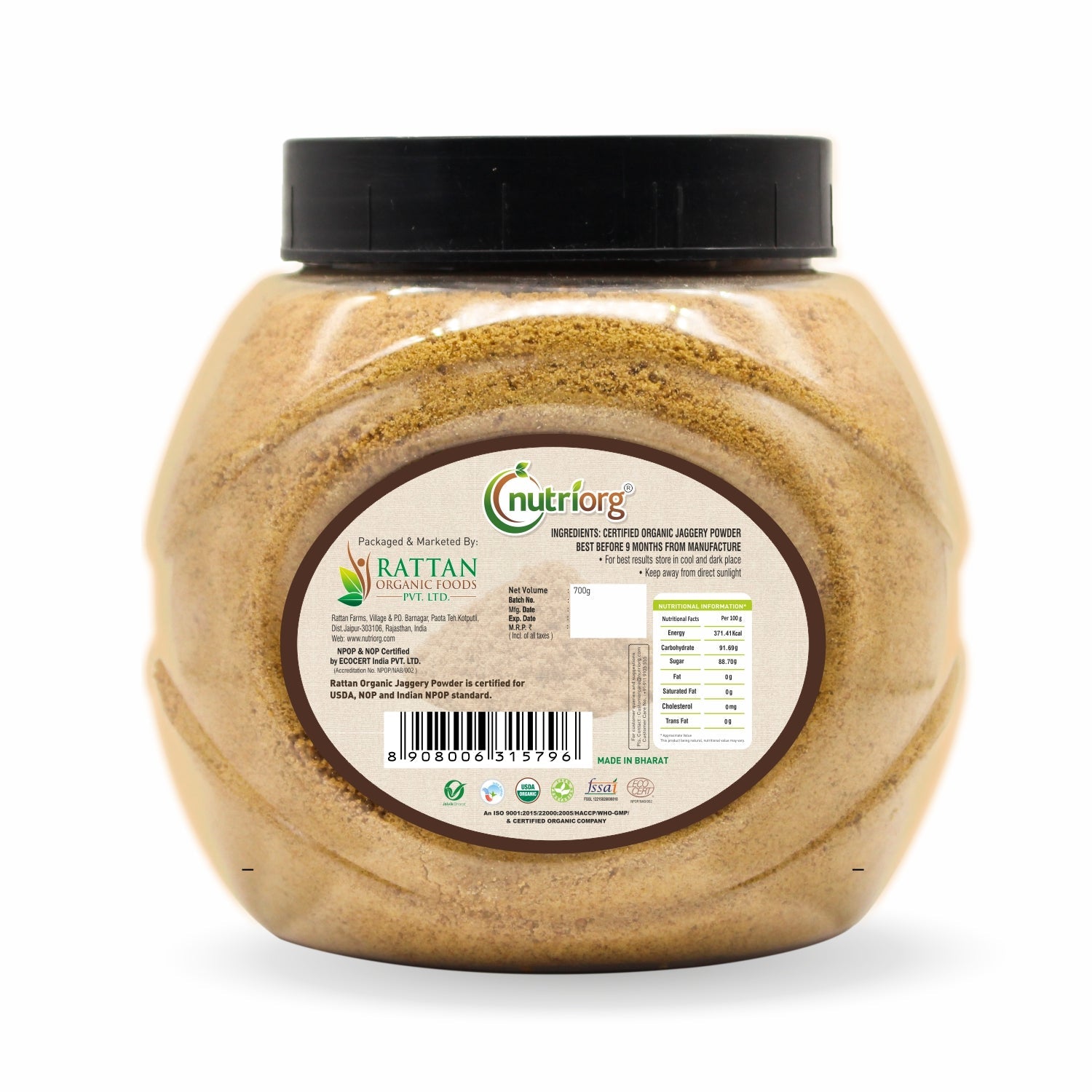 Organic Jaggery Powder 700gms