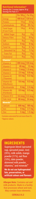 Mango, Ragi & Rice Cereal