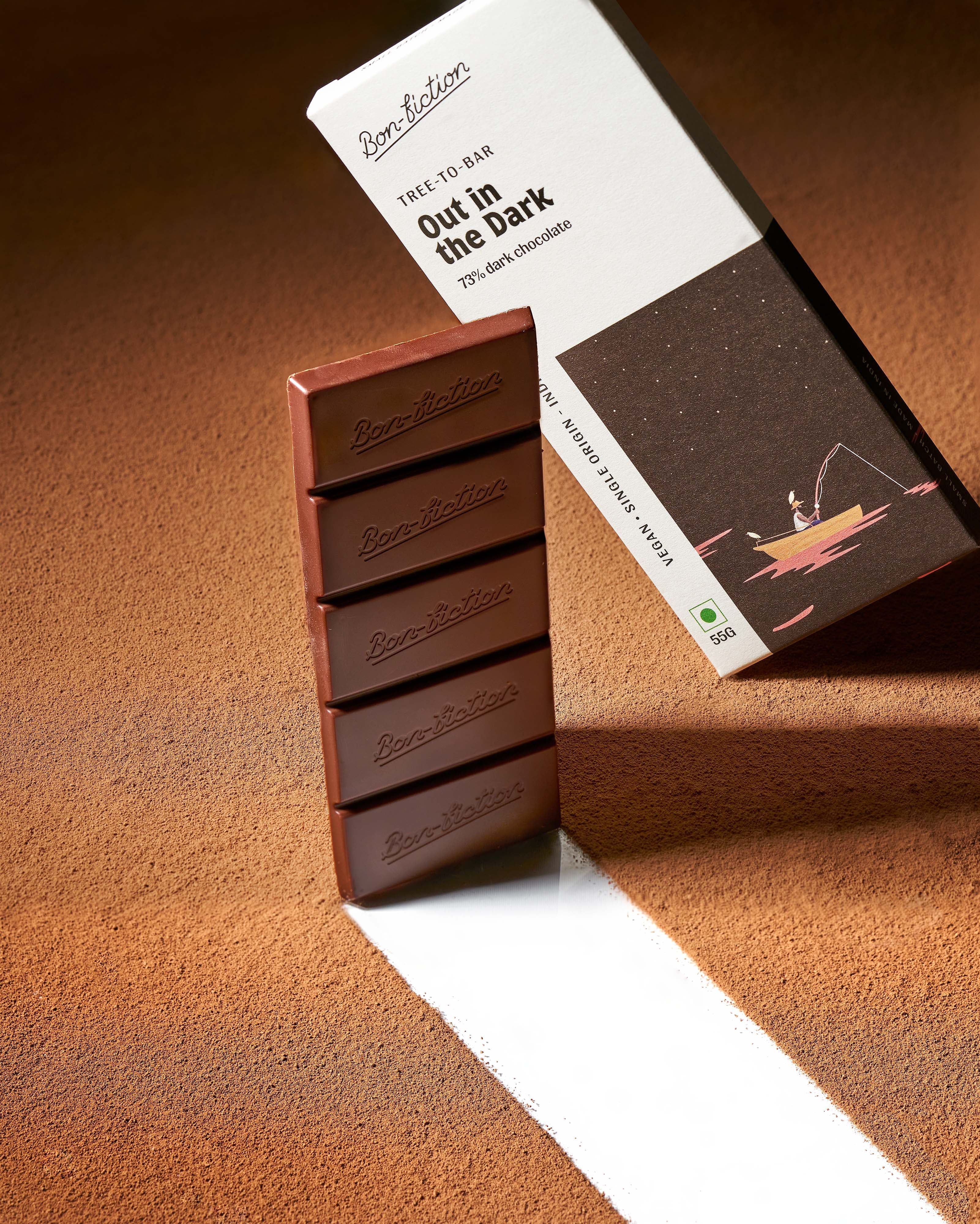 Out In The Dark- 73% Dark Chocolate - Dairy Free - Gluten Free