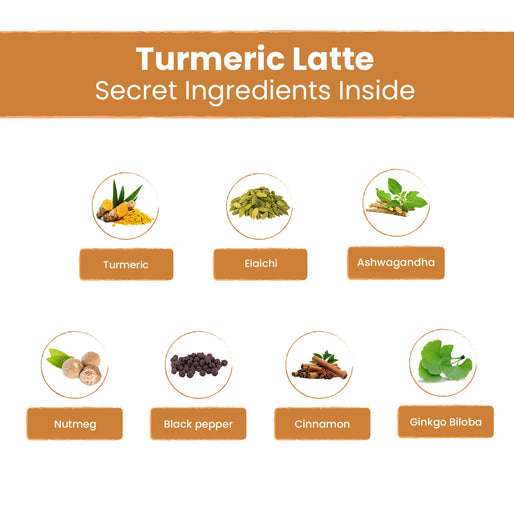 Turmeric Latte | Natural & Healthy | Ayurvedic | Ashwagandha Mix | Golden Milk | Immunity Booster | Haldi Doodh Mix | 100g