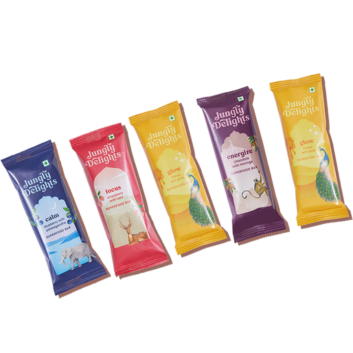 Superfood Bars| Assortment Box | Loved by Kids | Per box of 5 bars