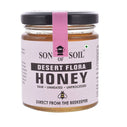 SON OF SOIL Desert Flora Raw Honey | Pure Unpasteurized and Unprocessed Natural Wild Honey Direct from the Beekeepers |No additives | No Added Sugar- 240gm (Glass Jar)