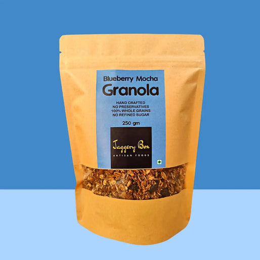 Blueberry Mocha Granola - 100% Natural, Gluten Free & Vegan Breakfast Cereal