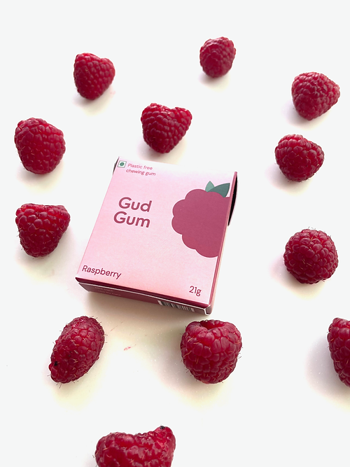 Raspberry Gum- Pack of 2 (15 pieces per pack)