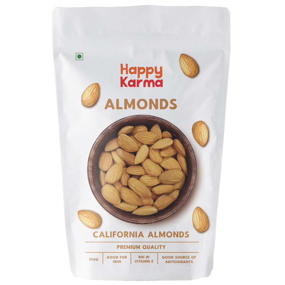 California Almonds 100g- Natural Dry Fruit