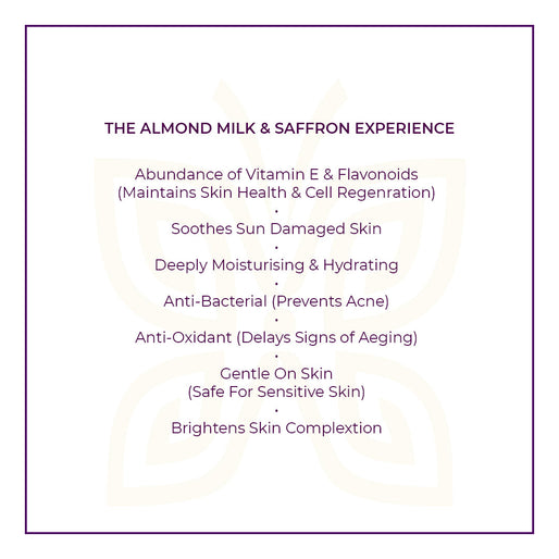 Luxury Almond Milk & Saffron Handcrafted Ayurvedic Soap