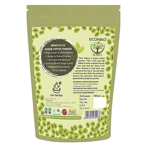 Green Coffee Powder | Natural Immunity Booster | Weight Loss Management | 200g
