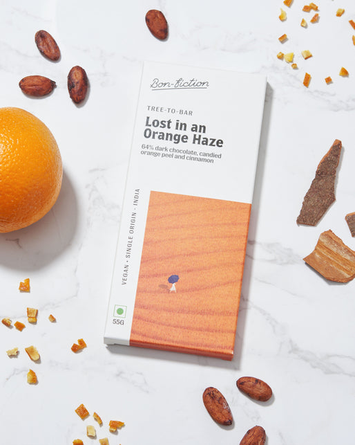 Lost In An Orange Haze - 64% Orange Cinnamon Dark Chocolate - Gluten Free