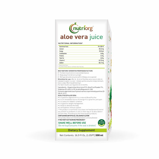 Nutriorg Aloevera Kiwi Juice 500ml