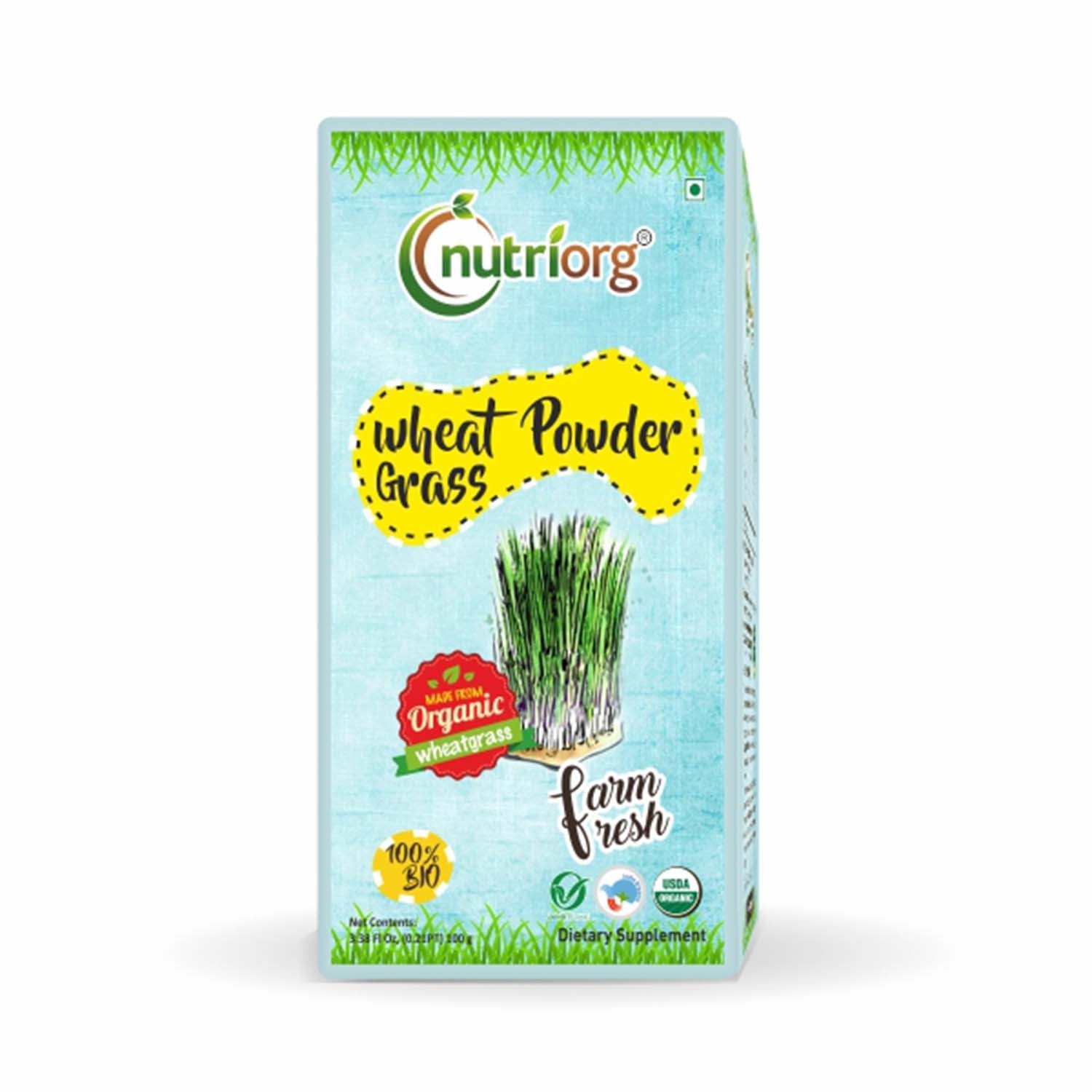 Nutriorg Organic Wheatgrass Powder 100g