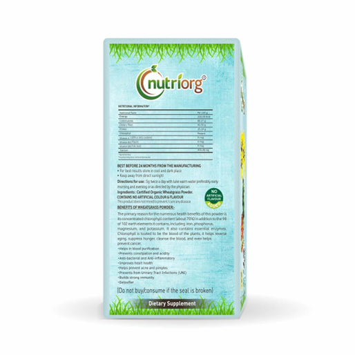 Nutriorg Organic Wheatgrass Powder 100g