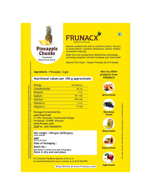 Pineapple Chunks  - Fast Fruit Snack