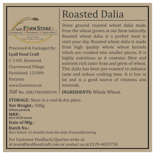 Roasted Wheat Dalia