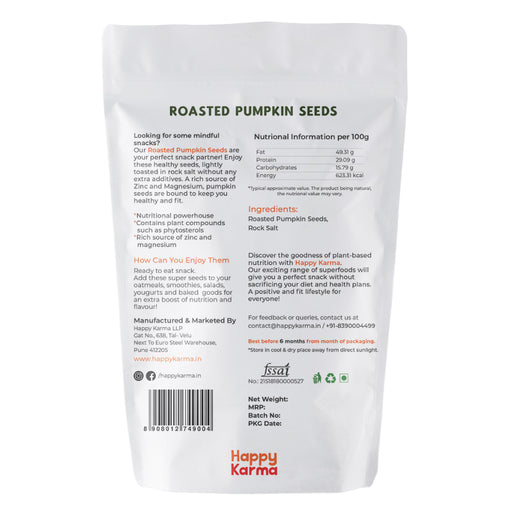 Roasted Pumpkin Seeds 100g | Immunity Boosters| Rich in Protiens and Fiber | Good for Wieghtloss and Clear skin | Healthy Snack Alternative